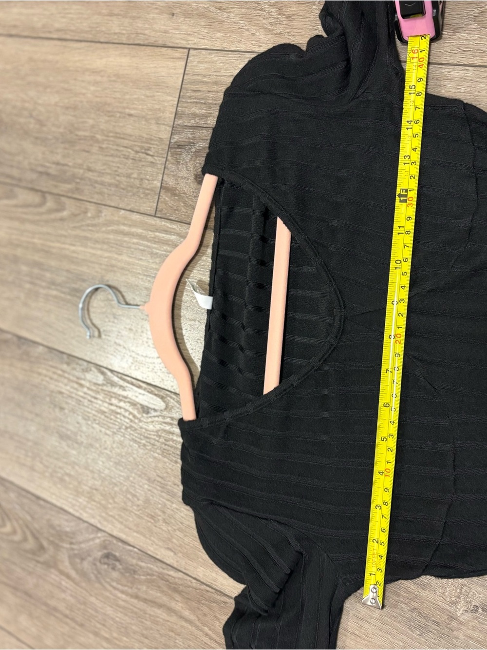 Halara Ribbed Knit V Neck Long Sleeve Flare Mini Casual Dress - Picture 6 of 7